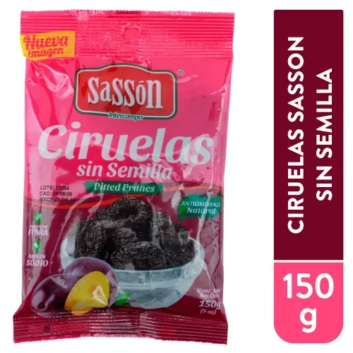 Ciruela Sasson Sin Semilla Bolsa - 150 g