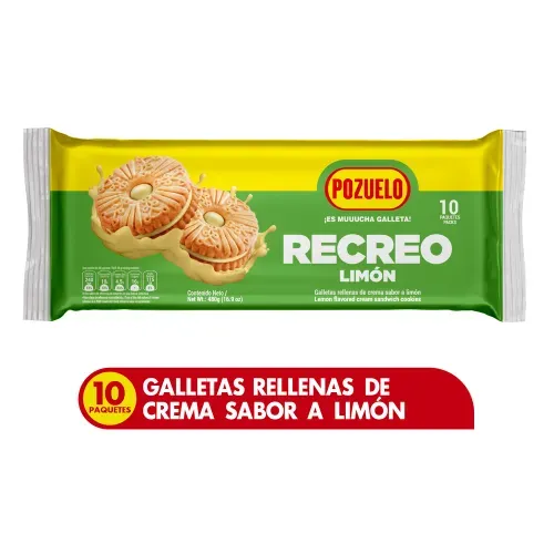Galleta Pozuelo Recreo Limón - 480 g