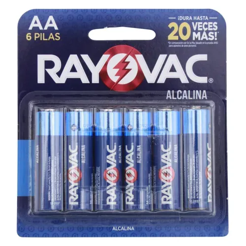 Baterías Alcalina Rayovac 815 AA - 6 Unidades