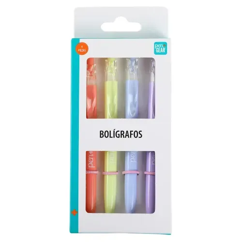 Bolígrafos Pen + Gear tinta color negra - 4 Pzas