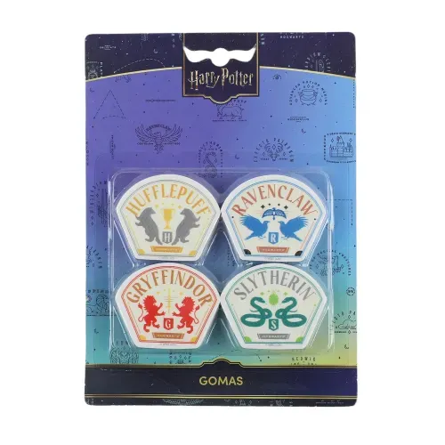 Borradores Harry Potter diseños surtidos - 4 Pzas