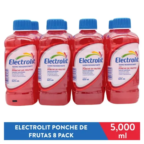 8 Pack Electrolit Ponche De Frutas Unidad