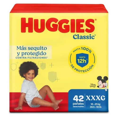 Pañales Huggies Classic Etapa 6/XXXG - 42 Unidades