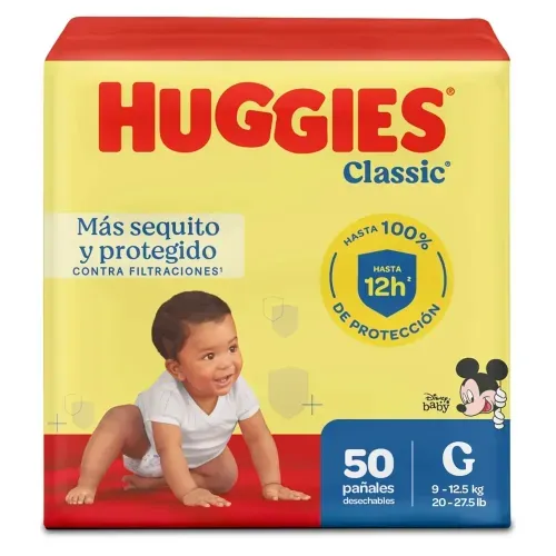 Pañales Huggies Classic Etapa 3/G - 50 Unidades