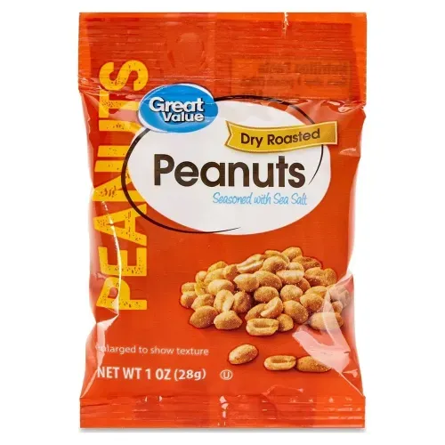 Maní Great Value Tostado Con Sal 12 Pack - 340 g