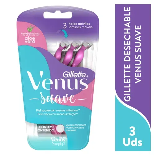 Venus Rasur Desechable Suave 3ea
