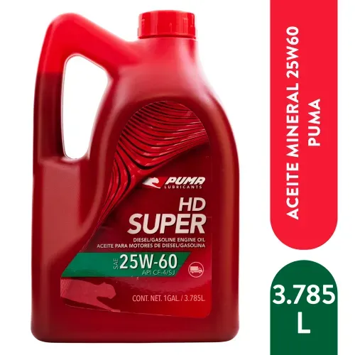 Aceite Puma mineral 25w60 - 3785 ml
