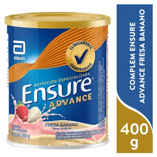 Fórmula Nutricional Ensure® Advance Fresa Y Banana - 400g