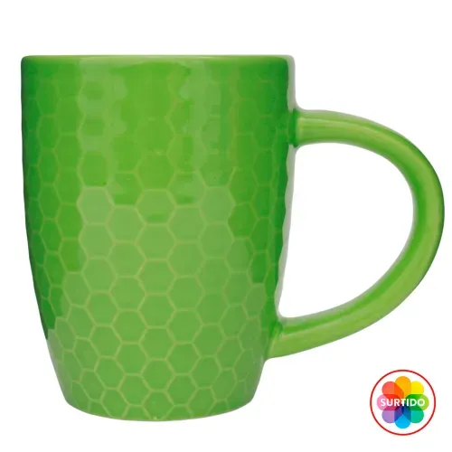 Vajillas Mainstays Ms Taza De Ceramica Embosada 12onz