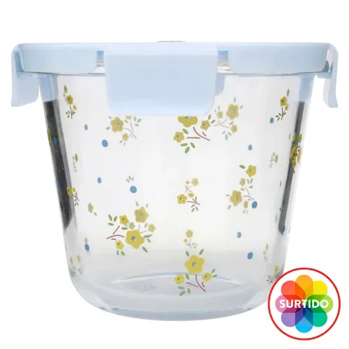 Hermetico De Vidrio Redondo 700ml