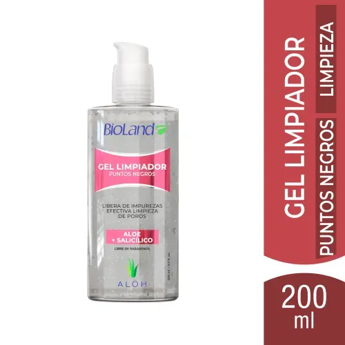 Gel Limpiador Facial Bioland Puntos Negros - 200 ml