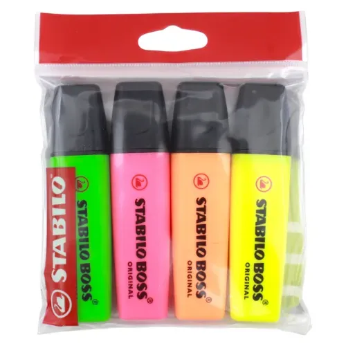 Marcadores Stabilo fluorecestes coloressurtidos - 4 Uds