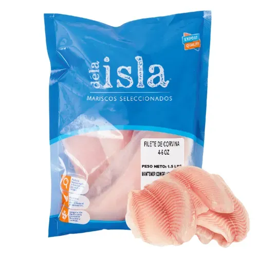 Filete de corvina De La Isla empacada - 2 lbs