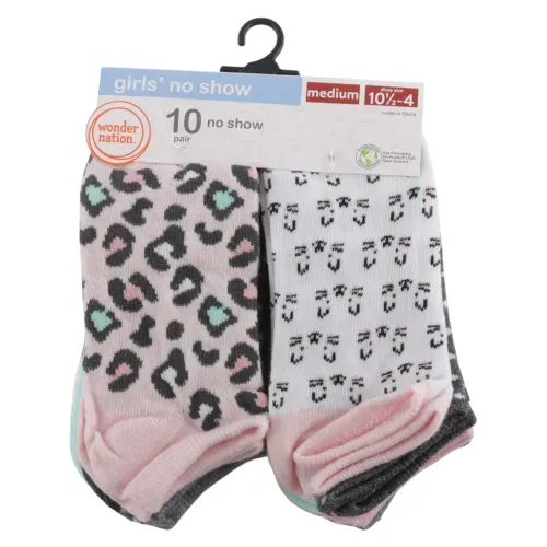 Ropa Interior y Pijamas De Niñas Wonder Nation 10p Calceta Cas Noshow Wonder Nation s 819