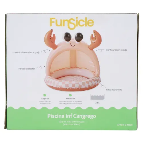 Piscina Inf Cangrego Fs 102x102x96cm 28l