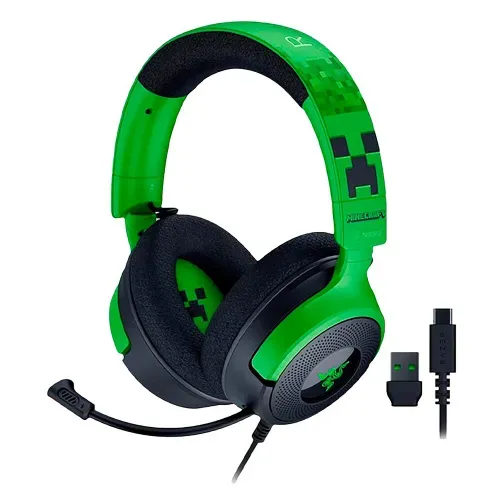 Headset Razer Kraken V4 x Minecraft