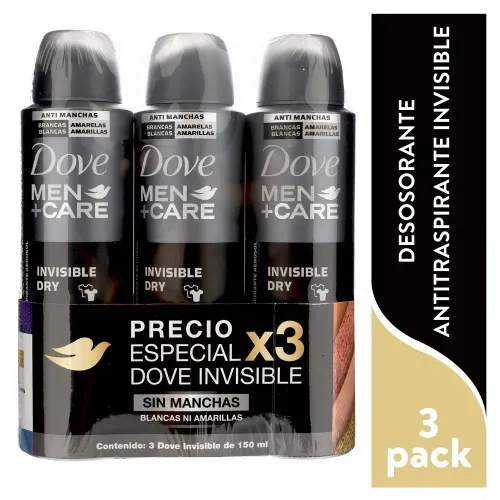 Dove Deo Aer Ap Invis Dry 3pack 450ml