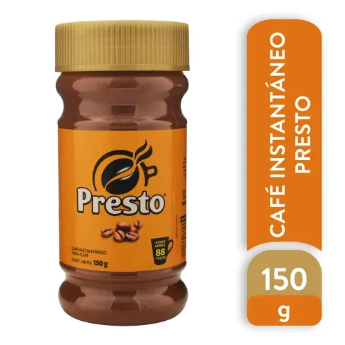 Presto Cafe Instantaneo Frasco 150 Gr