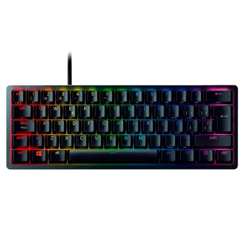 Teclado Mécanico Razer Purple Huntsman RGB Color Negro