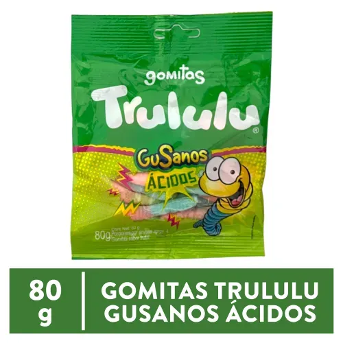 Trululu Gusanos Acidos 80g