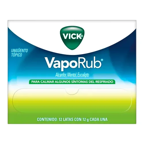 Ungüento Vick VapoRub -12 g/12 Uds