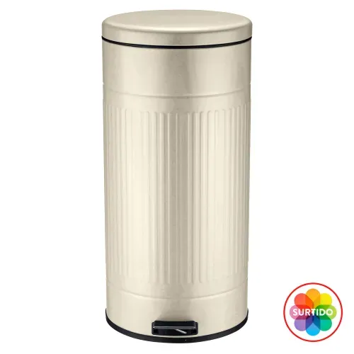 Basurero Redondo Con Pedal 30 Lt