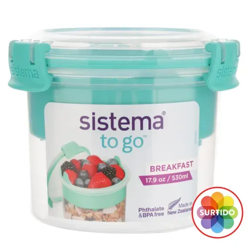Hermetico Sistema To Go Redondo-530ml