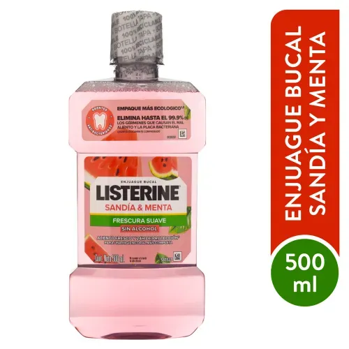 Listerine Enjuag Bucal Sandia Fco 500 ml