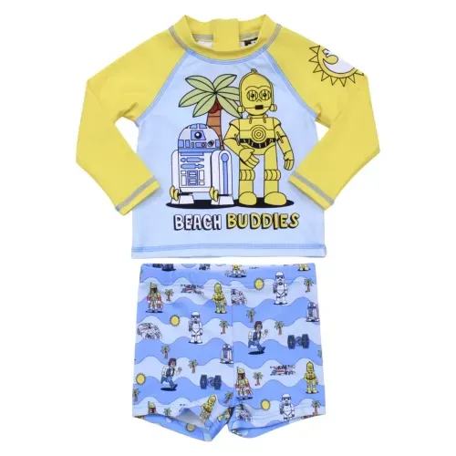 2pc Traje De Bano Uv Star Wars t 6 36m