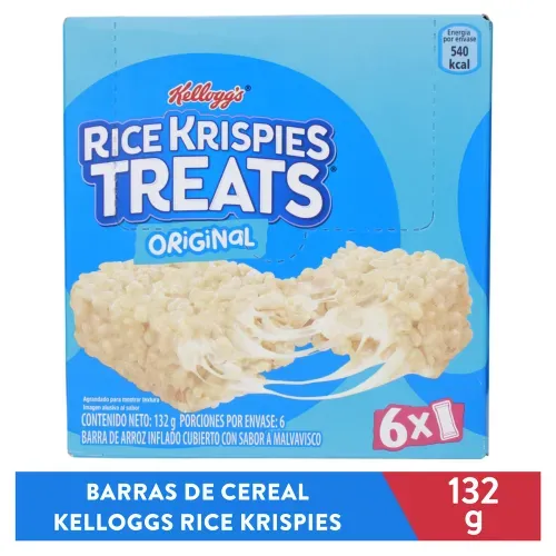 Barras Kellogg's rice krispies treats con 6 vitaminas - 132 g