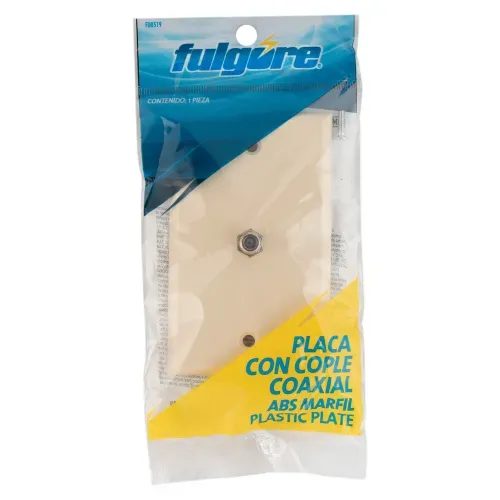 Placa De Plástico Con Cople Coaxial