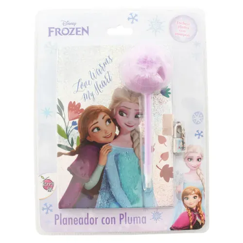 Bt Diario Con Pluma Pompon Frozen