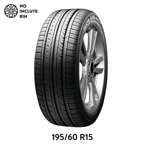 Llanta para auto Kumho Tire, medidas: 195/60 Rin 15