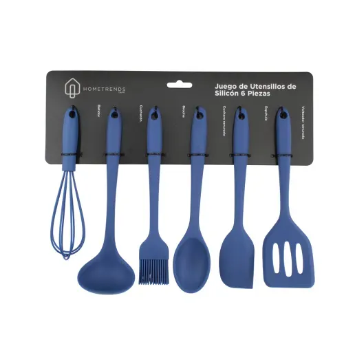 Juego De 6 Pcs De Utensilios De Silicone