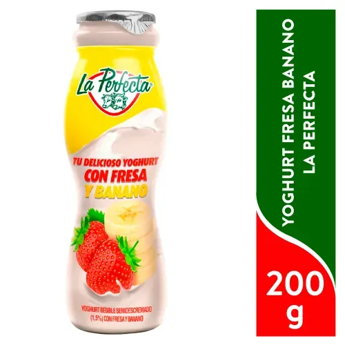 Yoghurt Fresa Banano Lp 200g