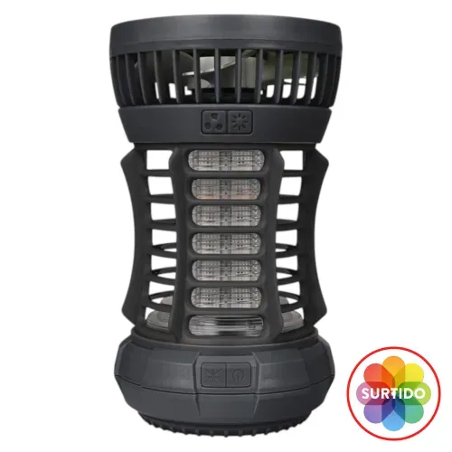 Exterminador de insectos Ozark Trail 2 en 1 con ventilador y linterna led