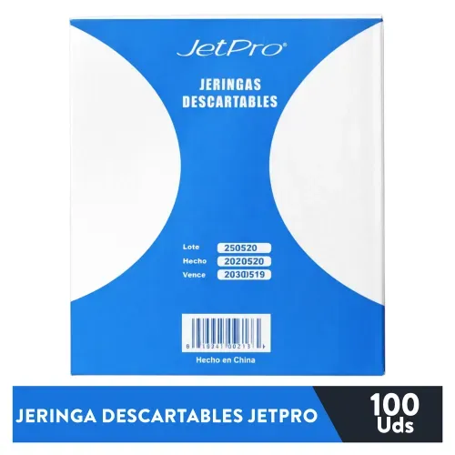 Jeringa Descartab 10x21g Jetpro 100u Unidad