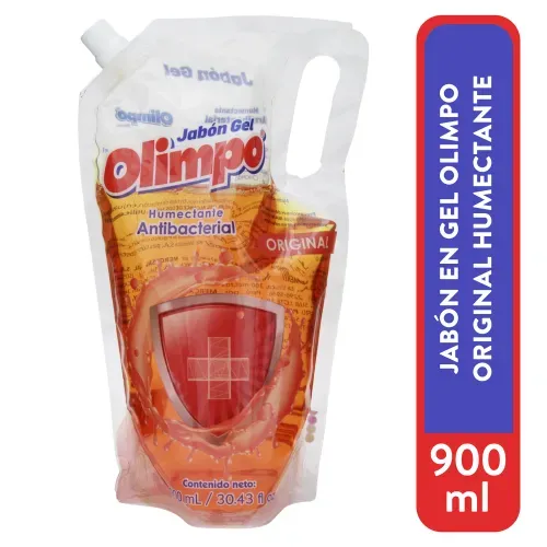 Jabón en gel Olimpo original humectante antibacterial - 900 ml