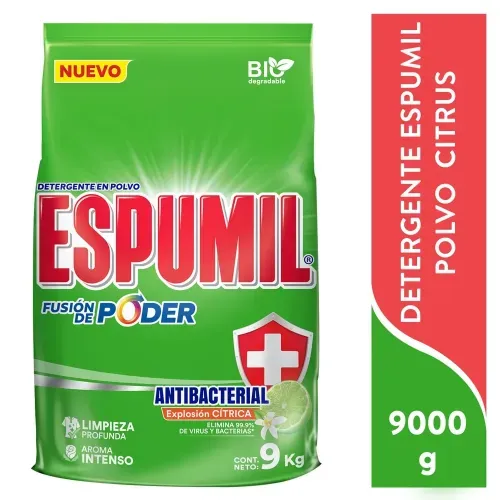 Detergente Espumil Citrus en polvo - 9000 g