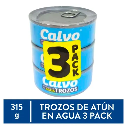 Atún Calvo trozos en agua pack -  315 g