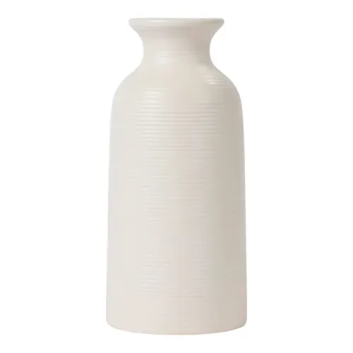 Ht Florero Ceramica Blanco 13cm