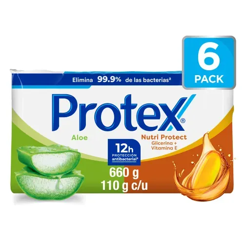 Jabón de Tocador Antibacterial Protex Mix  6 Pack - 660g