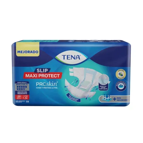 Pañales para adulto TENA  Slip Maxi Protect Absorción Abundante Talla S/M - 20 piezas