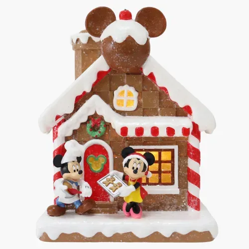 Villa Disney decorativa con luz Navidad - 17 cm