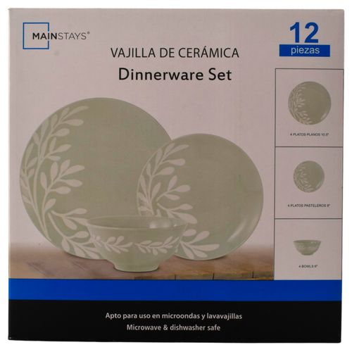 Ms Set De Vajilla De Ceramica 12pzs