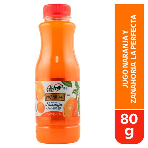 Jugo premium La Perfecta naranja y zanahoria - 473 ml