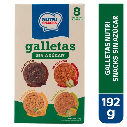Galletas NutriSnacks surtidas sin azúcar
